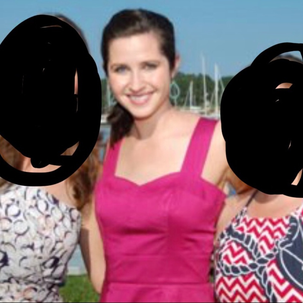 French Connection pink raspberry fuchsia dress